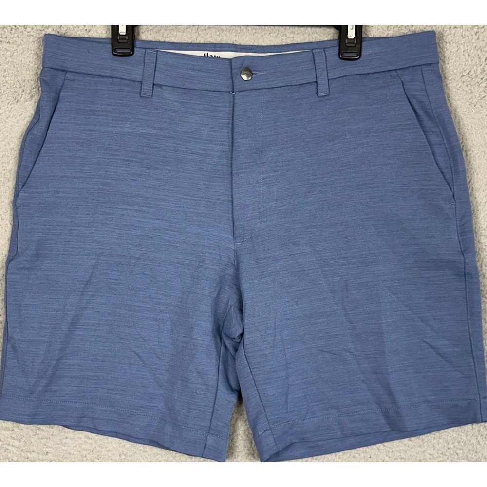 Callaway Golf Shorts Mens 36 Chino Blue Heathered Performance Golfing Stretch